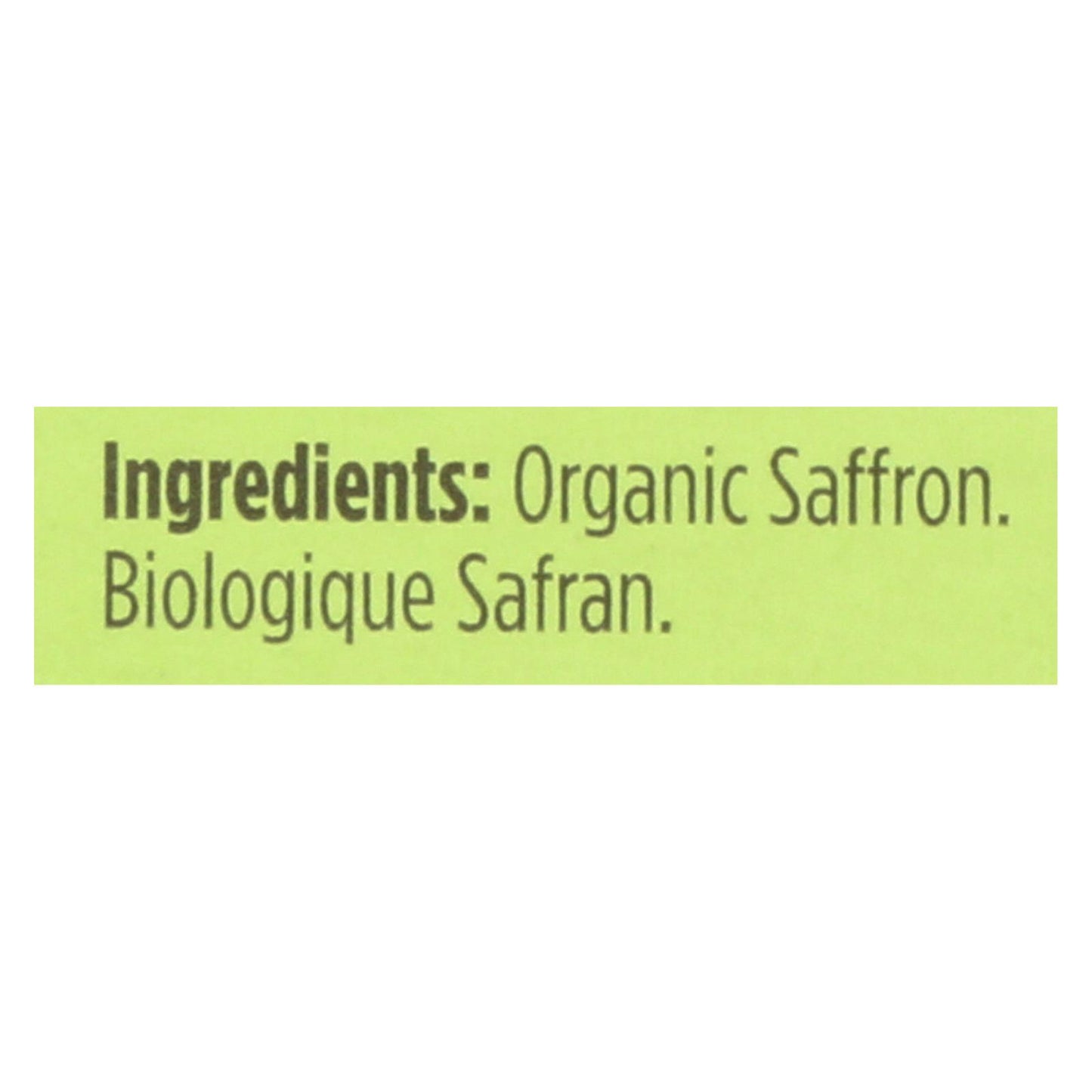 Spicely Organics - Azafrán orgánico - Caja de 6 - 0,007 oz.