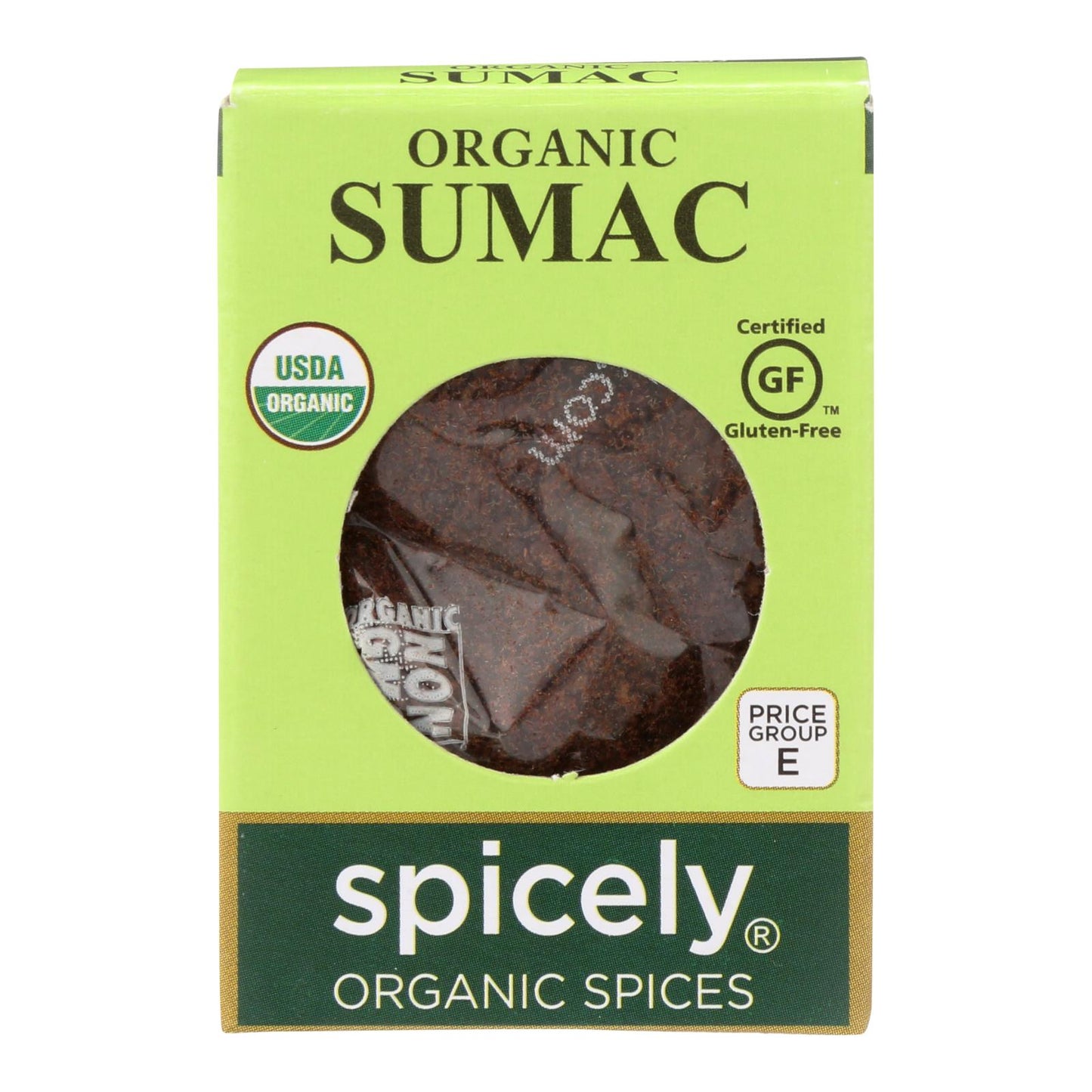 Spicely Organics - Sumac orgánico - Caja de 6 - 0,45 oz.