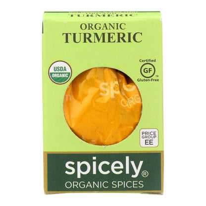 Spicely Organics - Cúrcuma orgánica - Caja de 6 - 0,45 oz.