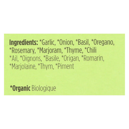 Spicely Organics - Condimento italiano orgánico - Caja de 6 - 0,1 oz.