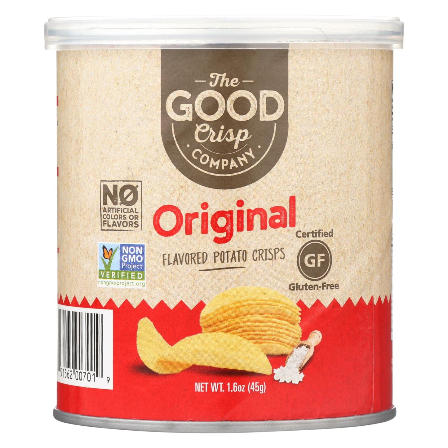 Patatas fritas The Good Crisp Company - Originales - Caja de 12 - 1,6 oz