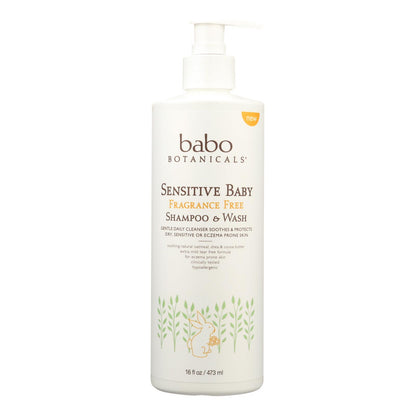 Babo Botanicals - Gel de baño - Sin fragancia - 1 unidad - 16 fl oz.