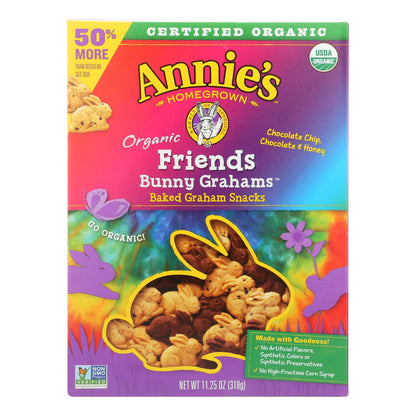 Galletas Graham de conejo de cosecha propia de Annie, orgánicas, de Friends, caja de 6, 11,25 oz