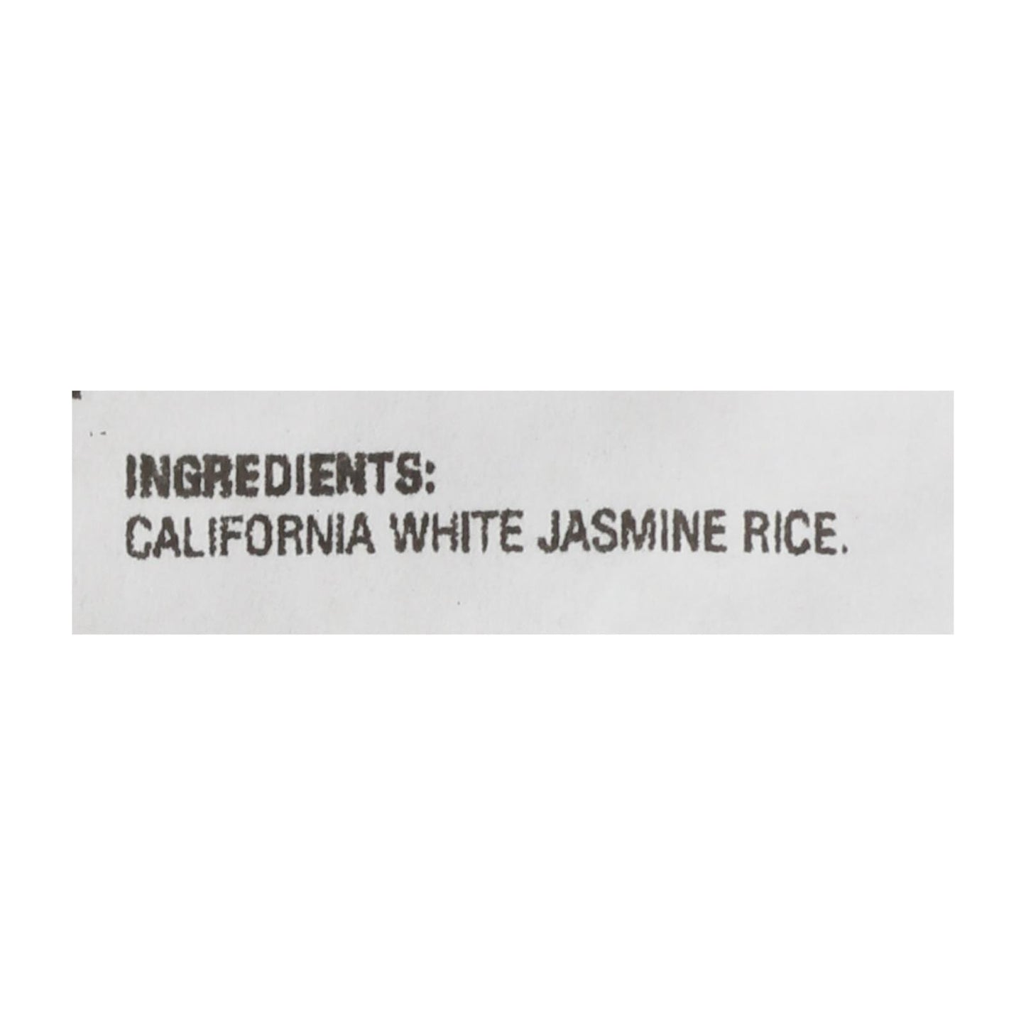 Arroz blanco jazmín de Lundberg Family Farms Ecofarmed - Artículo individual a granel - 25 lb