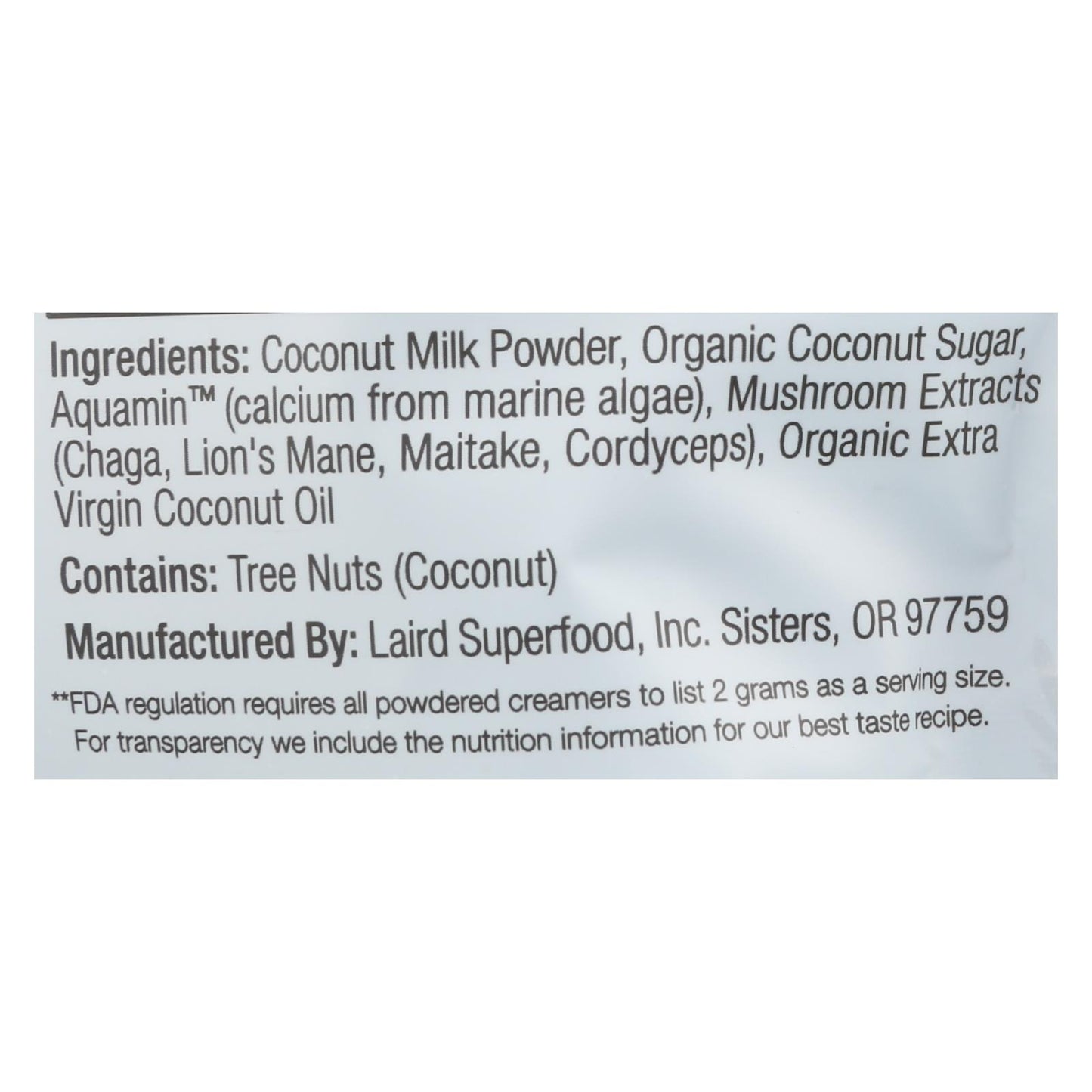 Laird Superfood - Crmr Original Sprfd Mshrms - Caja de 6-8 oz