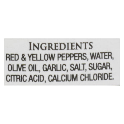 Delallo - Pimientos rojos y amarillos asados ​​con ajo - Caja de 12-12 oz