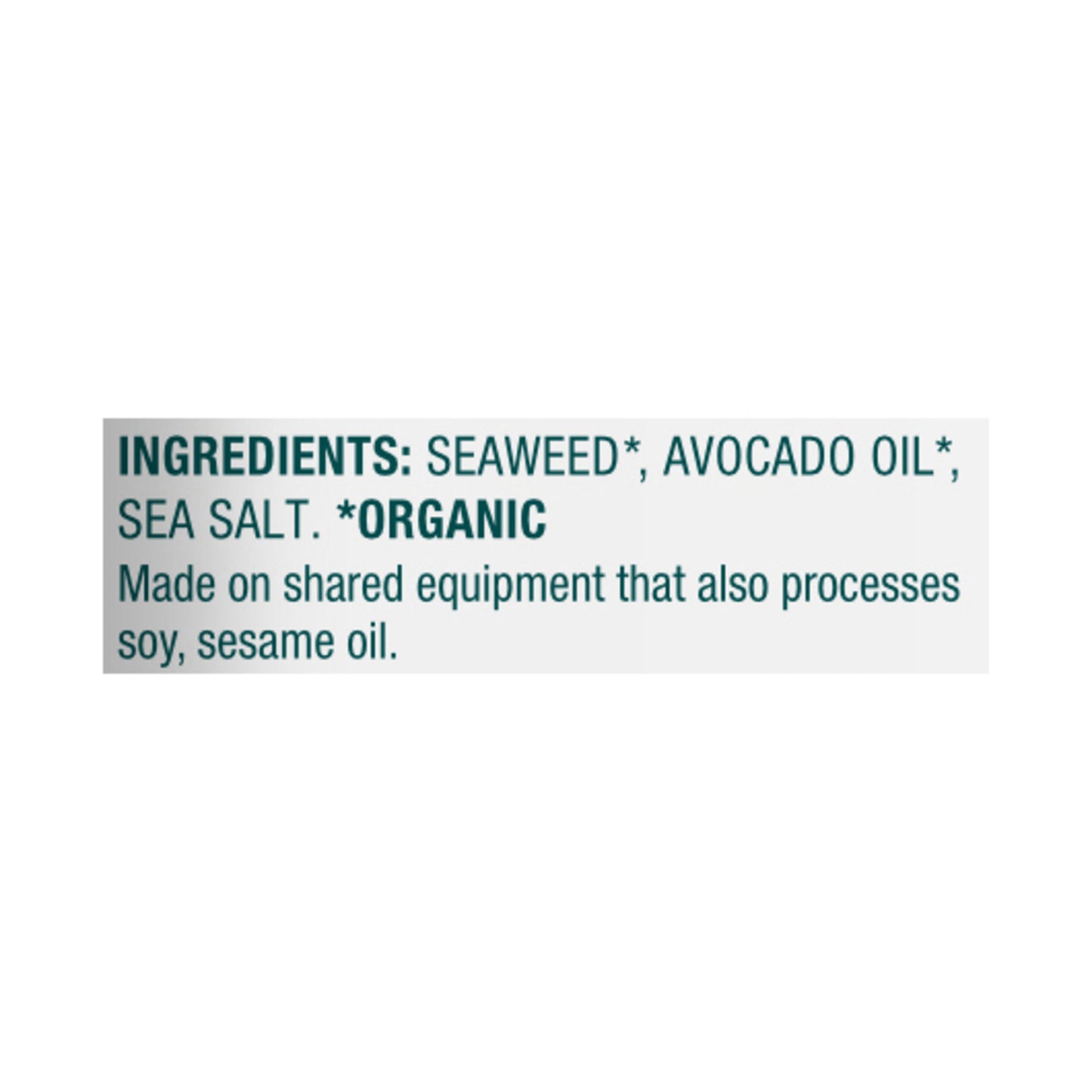 Snacks de algas Gimme - Snack de algas marinas con aceite de aguacate - Caja de 10 - 0,92 oz