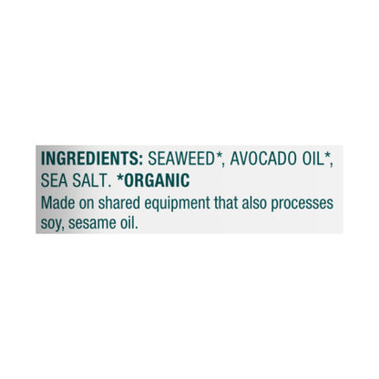 Snacks de algas Gimme - Snack de algas marinas con aceite de aguacate - Caja de 10 - 0,92 oz