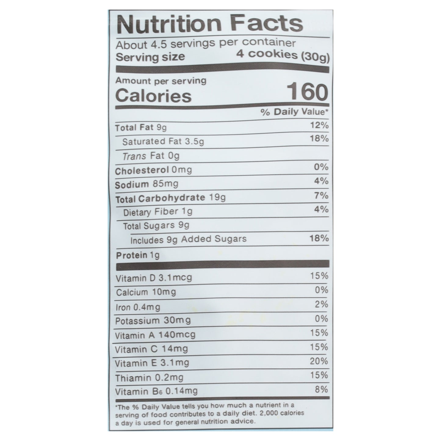 Galletas de vainilla Made Good - Caja de 6 - 5 oz