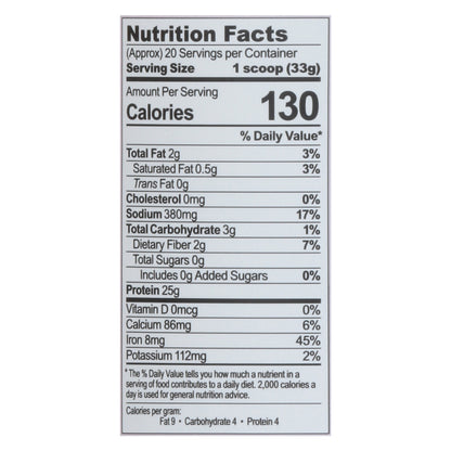 Natreve - Proteína en polvo Unflav vegana - Caja de 4 - 23,8 oz