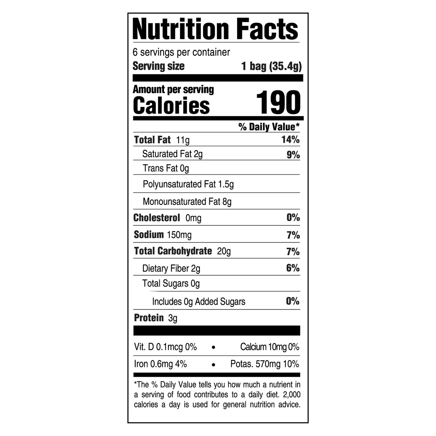 Boulder Canyon Natural Foods - Chips clásicos de sal marina y aceite de aguacate - Caja de 8 - 6 - 1.25 oz