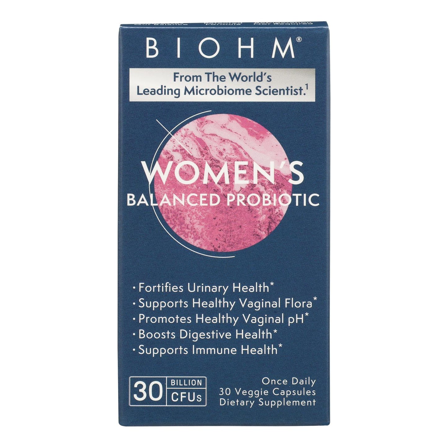 Biohm - Probiótico equilibrado para mujeres - 1 unidad - 30 unidades