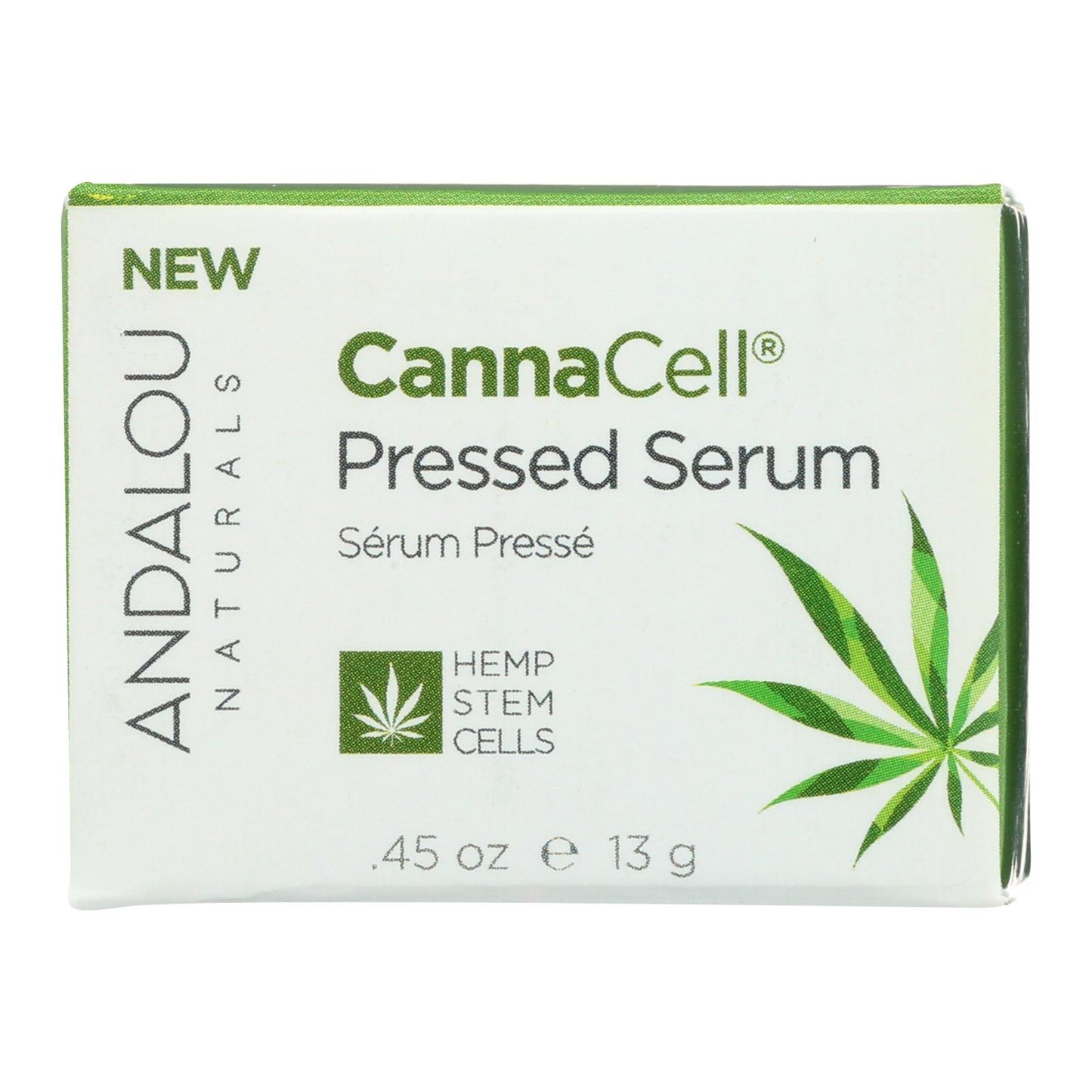 Andalou Naturals - Suero prensado Cannacell - 0,45 oz.