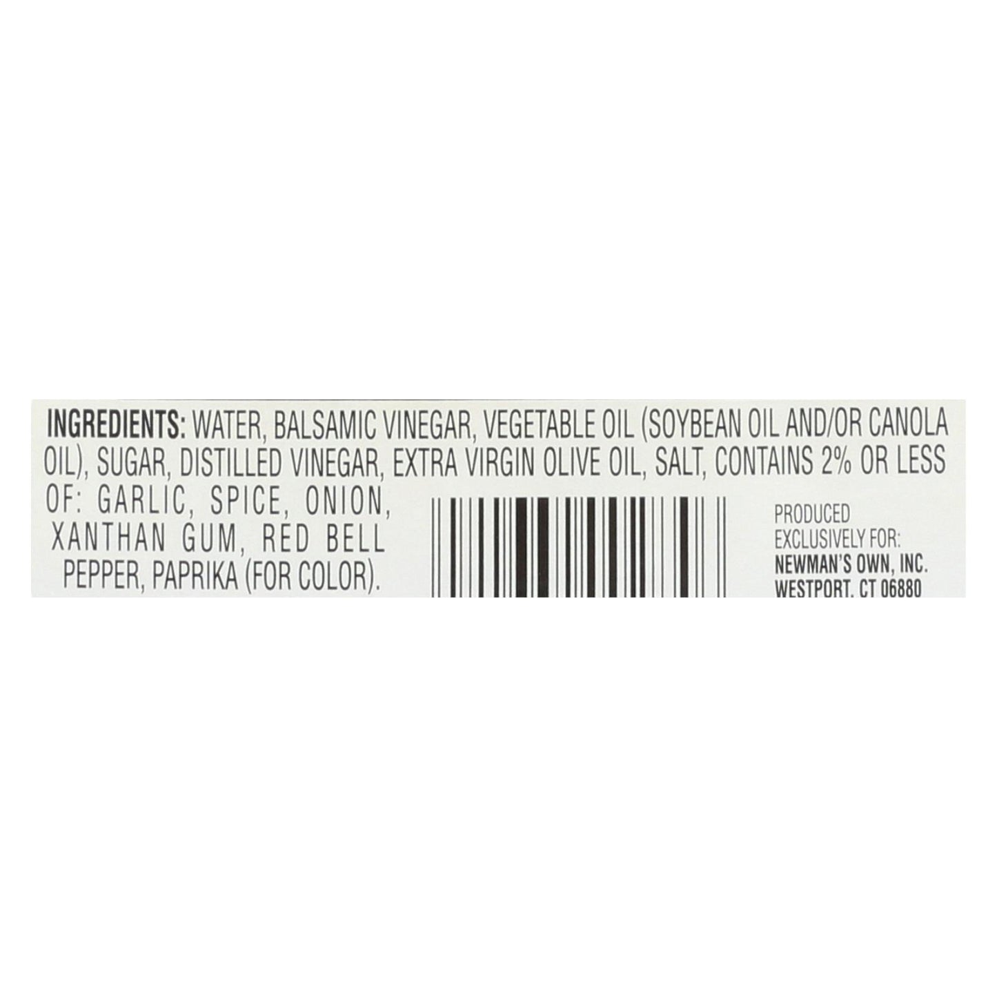 Aderezo para ensaladas con vinagreta balsámica ligera de Newman's Own - Caja de 6 - 16 fl oz.