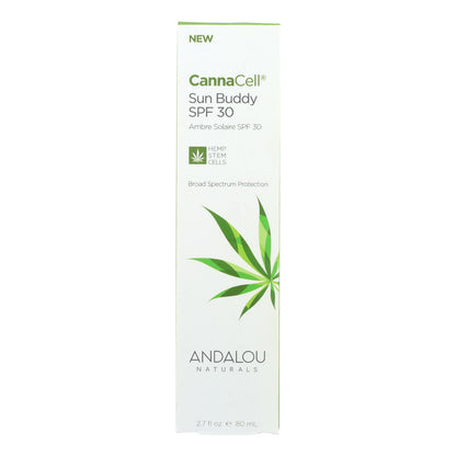 Andalou Naturals - Cannacell Sun Buddy Spf 30 - 2,7 onzas líquidas.