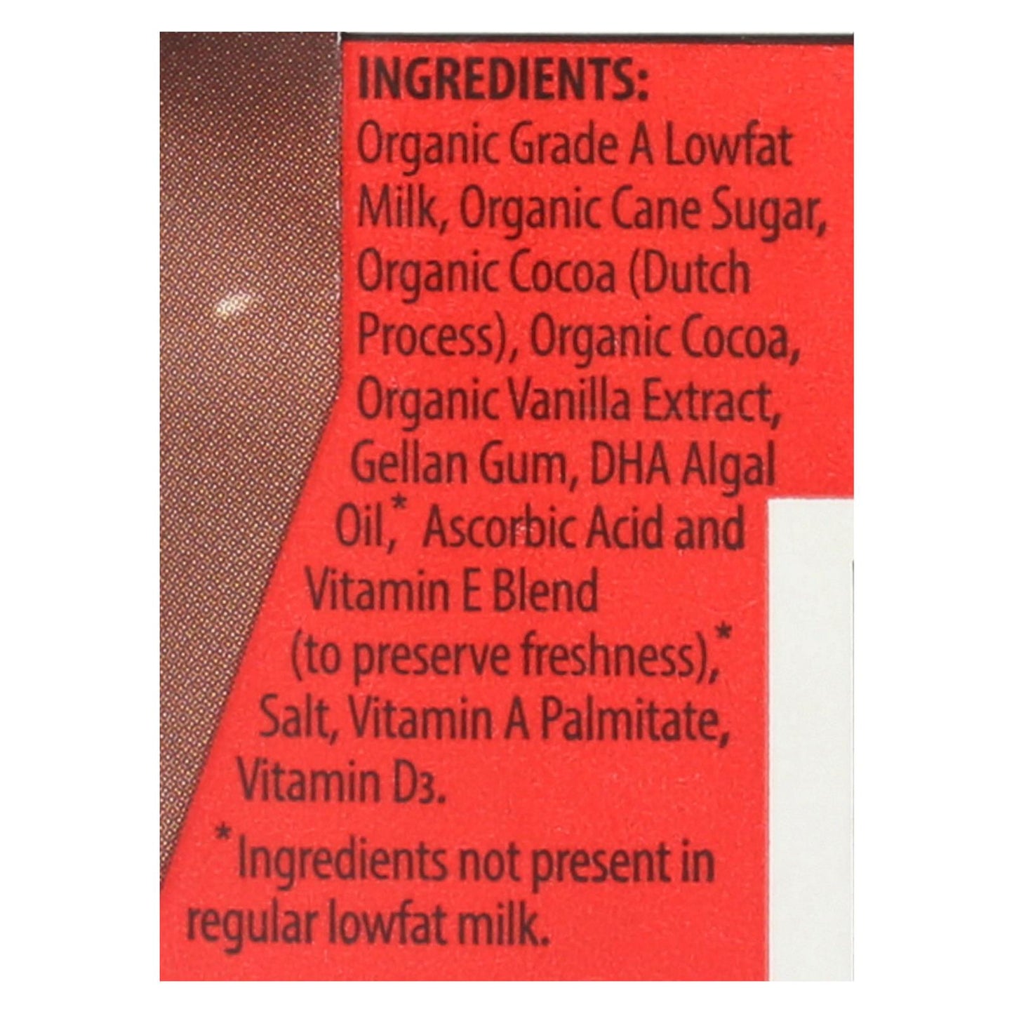 Chocolate con leche orgánico Horizon Organic Dairy 1 % Dha Asep - 1 unidad - 12/8 oz