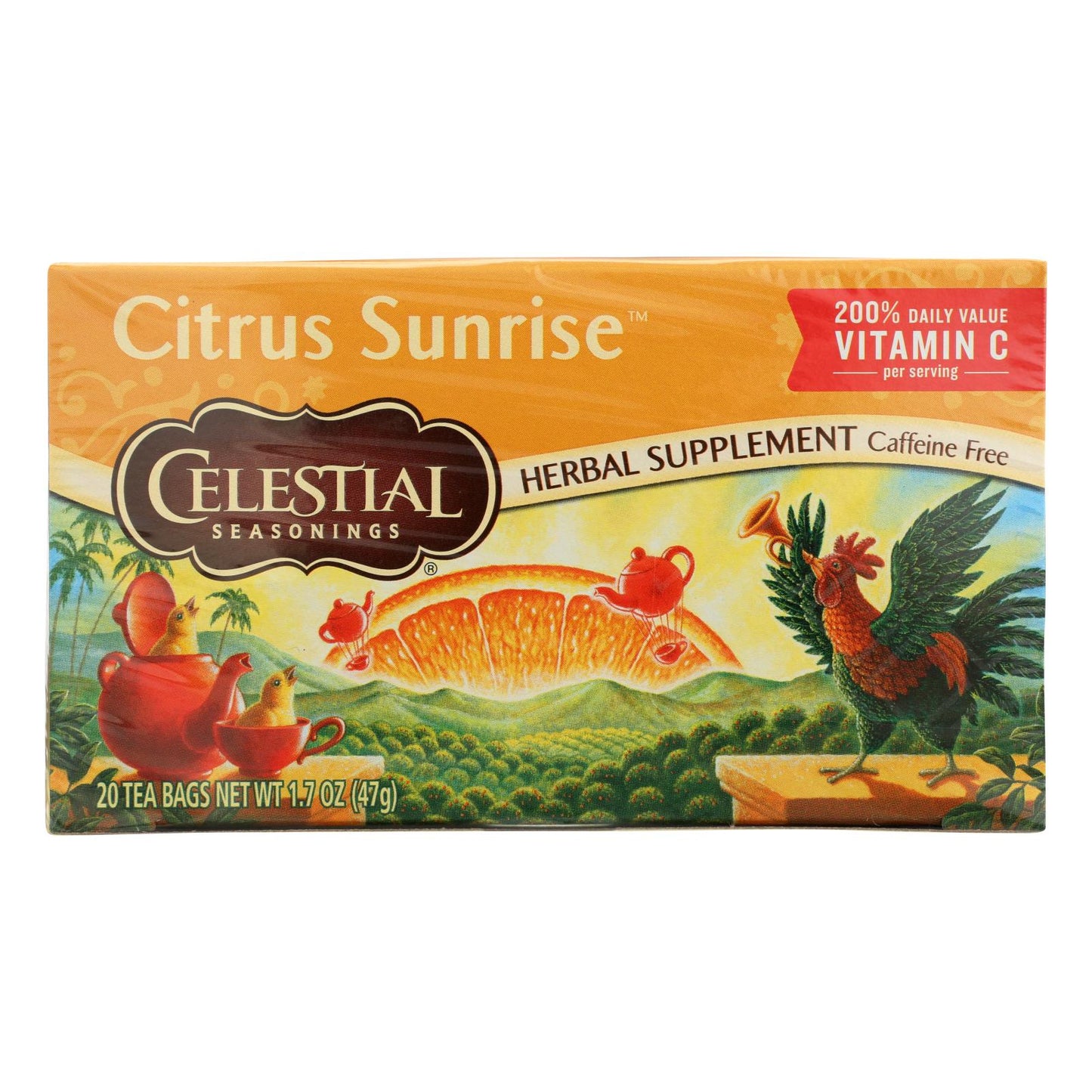 Celestial Seasonings - Tea - Citrus Sunrise - Case Of 6 - 20 Bags