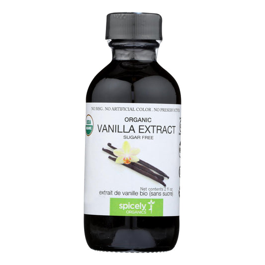 Spicely Organics - Extracto orgánico - Vainilla - Caja de 6 - 2 Fl Oz.