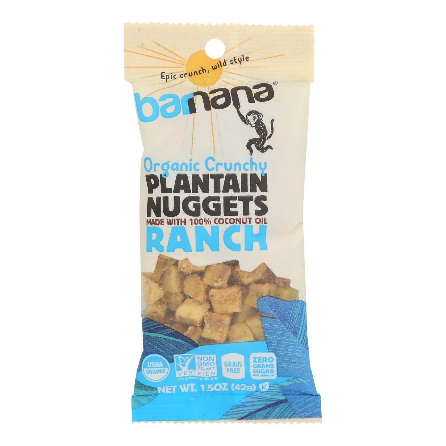 Barnana - Nuggets de plátano con salsa ranch - Caja de 12 - 1.5 oz