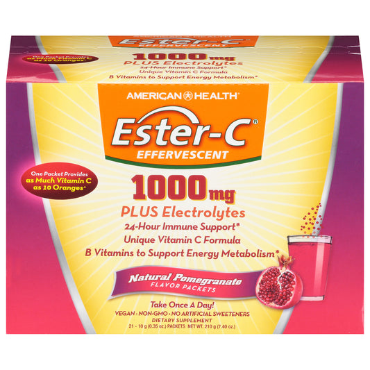 American Health - Ester-c 1000 mg Pomgn - 1 unidad - Paquete de 21