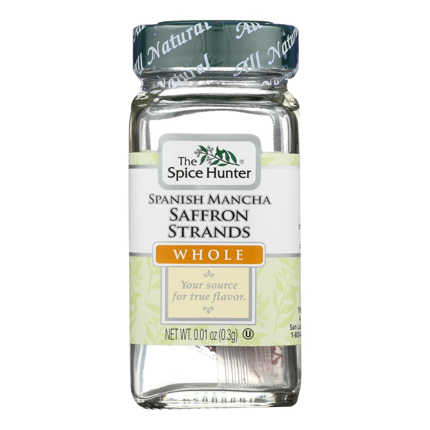 Azafrán de La Mancha español, hebras de The Spice Hunter, caja de 6, 0,01 oz