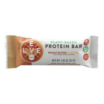 Evolve - Barra de mantequilla de maní Prot Bar - Caja de 12 - 1.83 oz