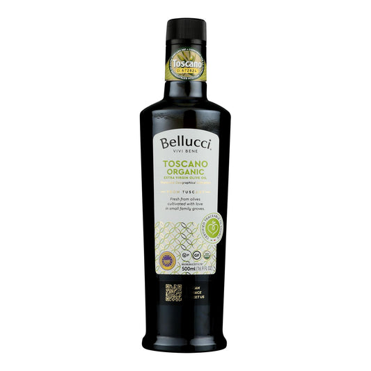 Bellucci Premium Olive Oil - Extra Virgin Toscano Pgi Organic - Case Of 6 - 16.9 Fl Oz.