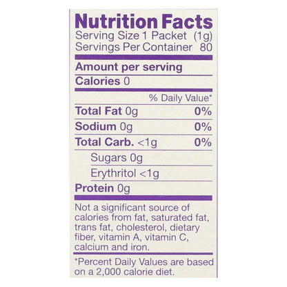 Edulcorante granulado de stevia orgánica de la marca Pyure - Caja de 6 - 2,82 oz