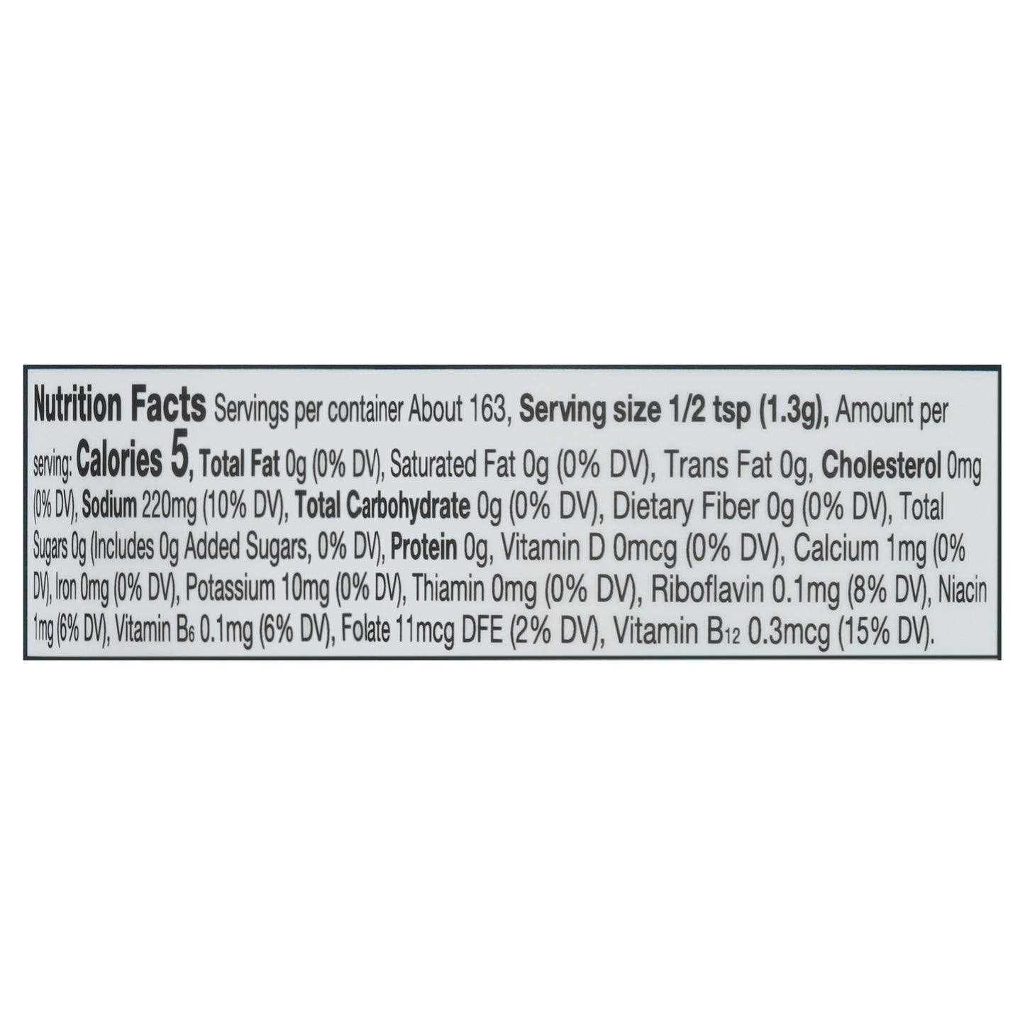 Frontier Natural Products Coop - Yst Prem Nutrnl Slt&vngr - 1 Each-7.51 Oz