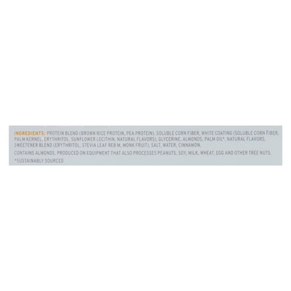 No Cow Bar - Rollo de canela pegajoso bañado en barra - Caja de 12 - 2,12 oz