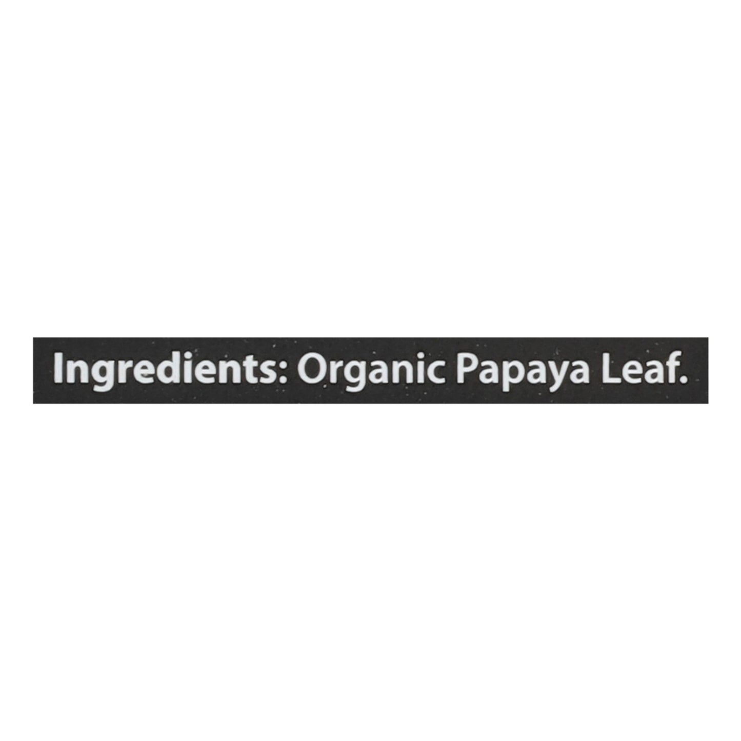 Buddha Teas - Té orgánico - Hoja de papaya - Caja de 6 - 18 unidades