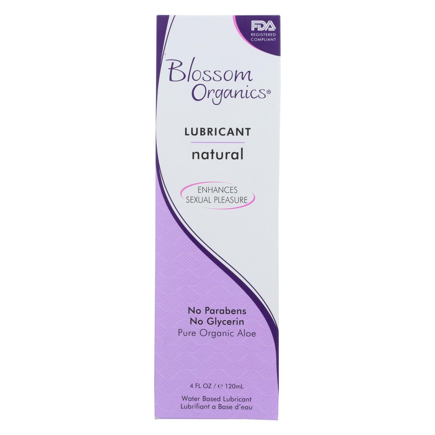 Lubricante natural Blossom Organics de 4 oz