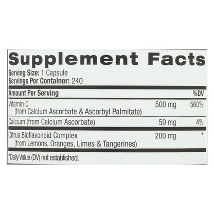 Natrol Easy-c con bioflavonoides - 500 mg - 240 cápsulas vegetarianas