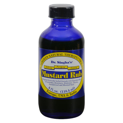 Dr. Singha's Mustard Rub - 4 Fl Oz