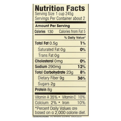 Sopa de lentejas francesas orgánicas con bajo contenido de sodio del Dr. McDougall - Caja de 6 - 17,6 oz.