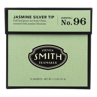 Smith Teamaker Green Tea - Jasmine Slvr Tp - Case Of 6 - 15 Bags