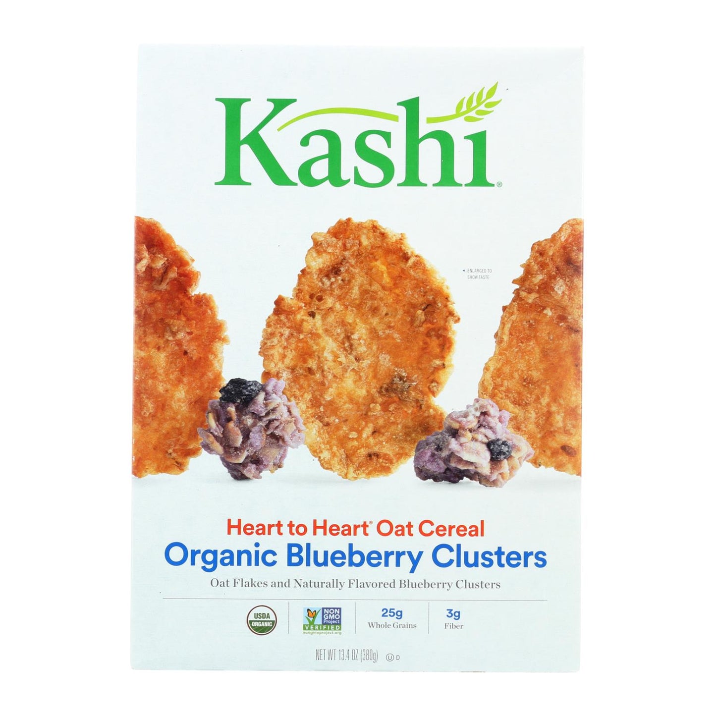 Copos de avena y racimos de arándanos Kashi Heart to Heart - Caja de 10 - 13,4 oz.