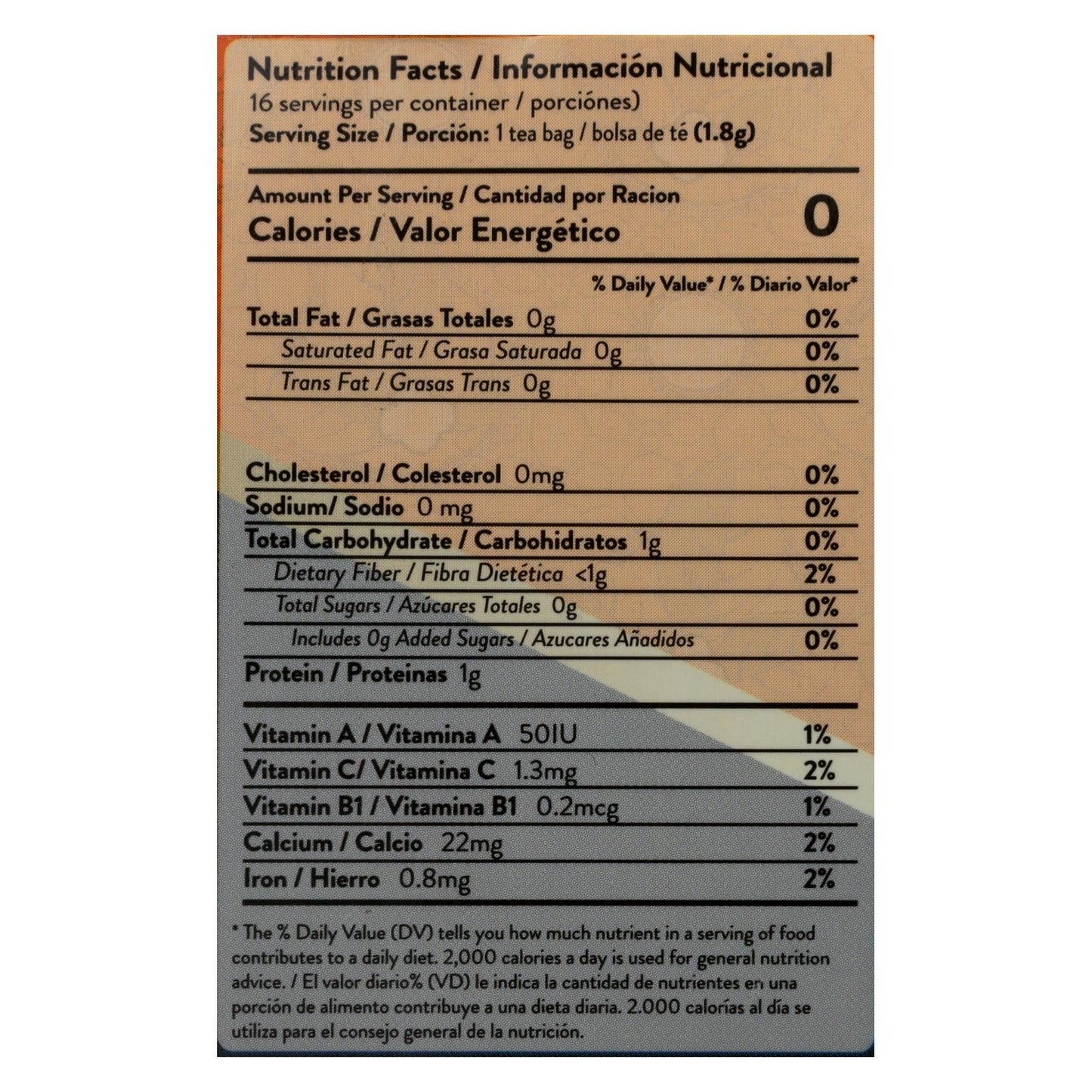Árbol milagroso - Té Moringa Naranja Psft - Caja de 5 - 16 unidades