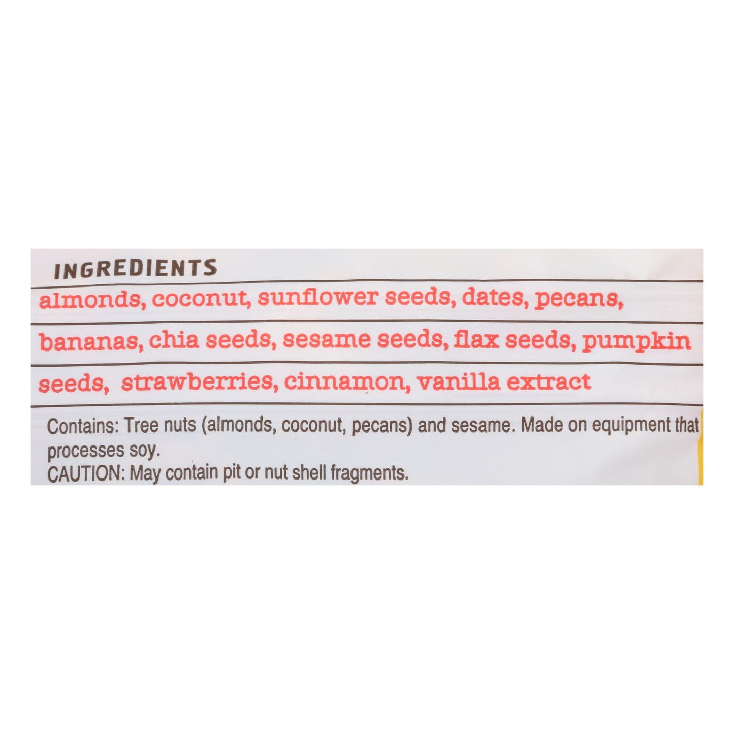 Seven Sundays - Muesli Ban Berry Chia Gluten Free - Case Of 6 - 10 Oz