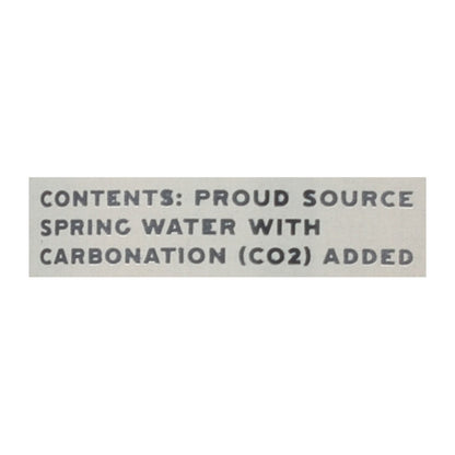 Proud Source - Manantial natural de agua Spk - Caja de 24-16 Fz