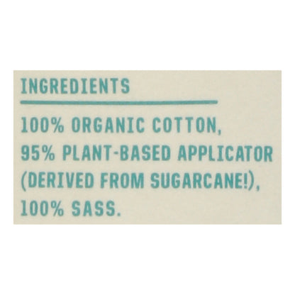 Flo - Tampon Organic Eco-applicator - Case Of 12-14 Ct