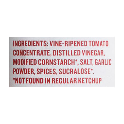 Ketchup sin azúcar G Hughes - Caja de 6 - 13 oz