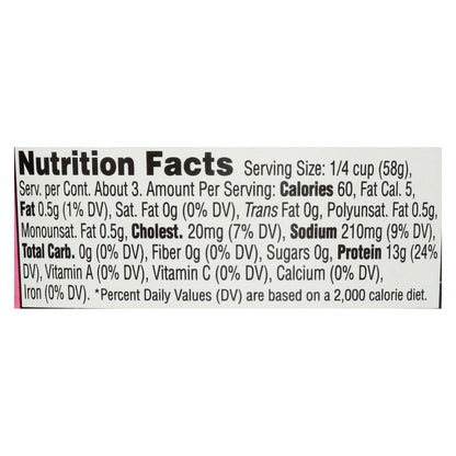 Salmón rosado salvaje natural - Salado - Sin piel ni espinas - Caja de 12 - 6 oz.
