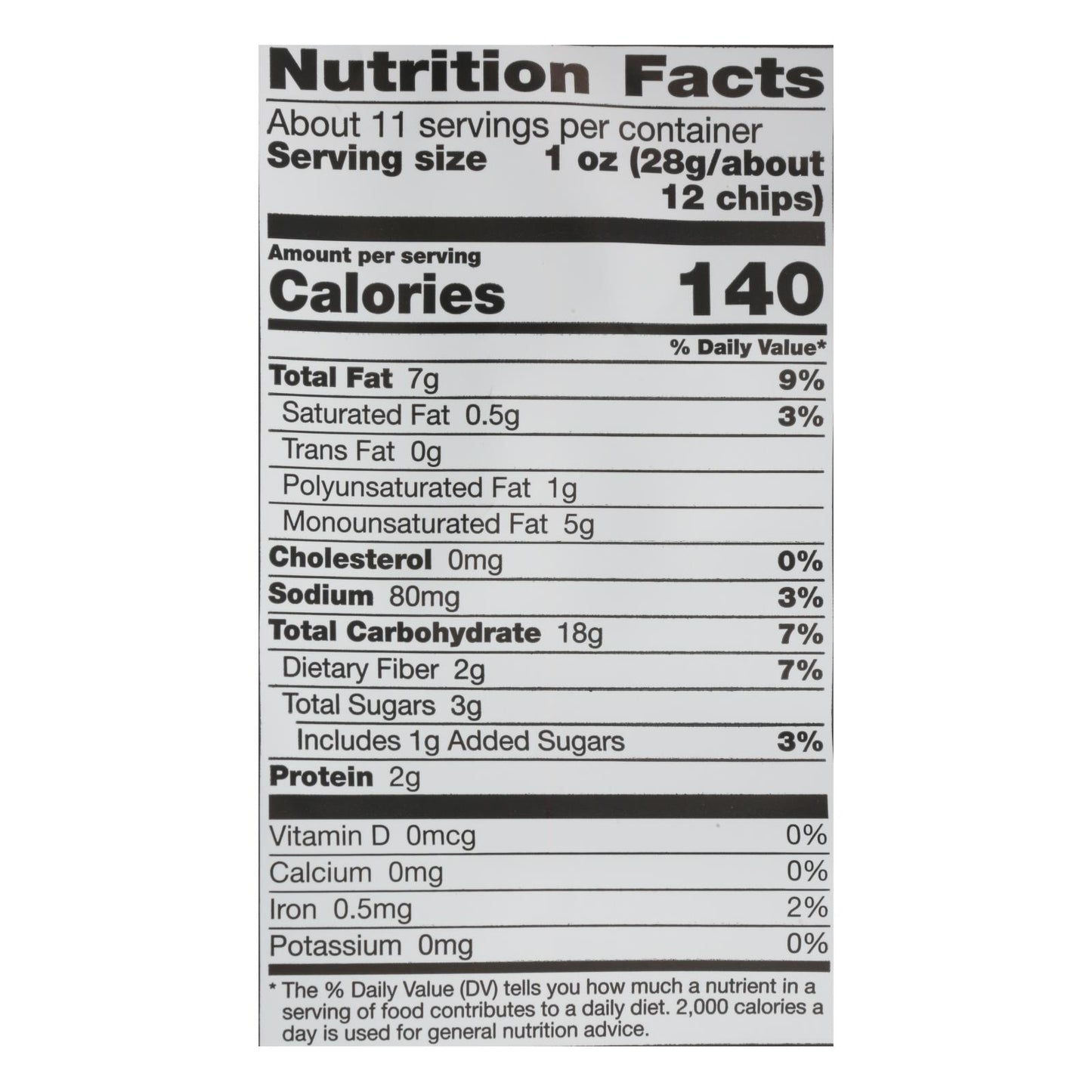 La comida debe tener buen sabor Chips de tortilla de batata - Batata - Caja de 12 - 11 oz.