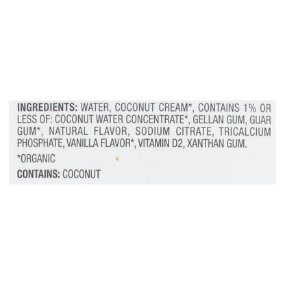 Pacific Natural Foods Coconut Vanilla - Unsweetened - Case Of 12 - 32 Fl Oz.