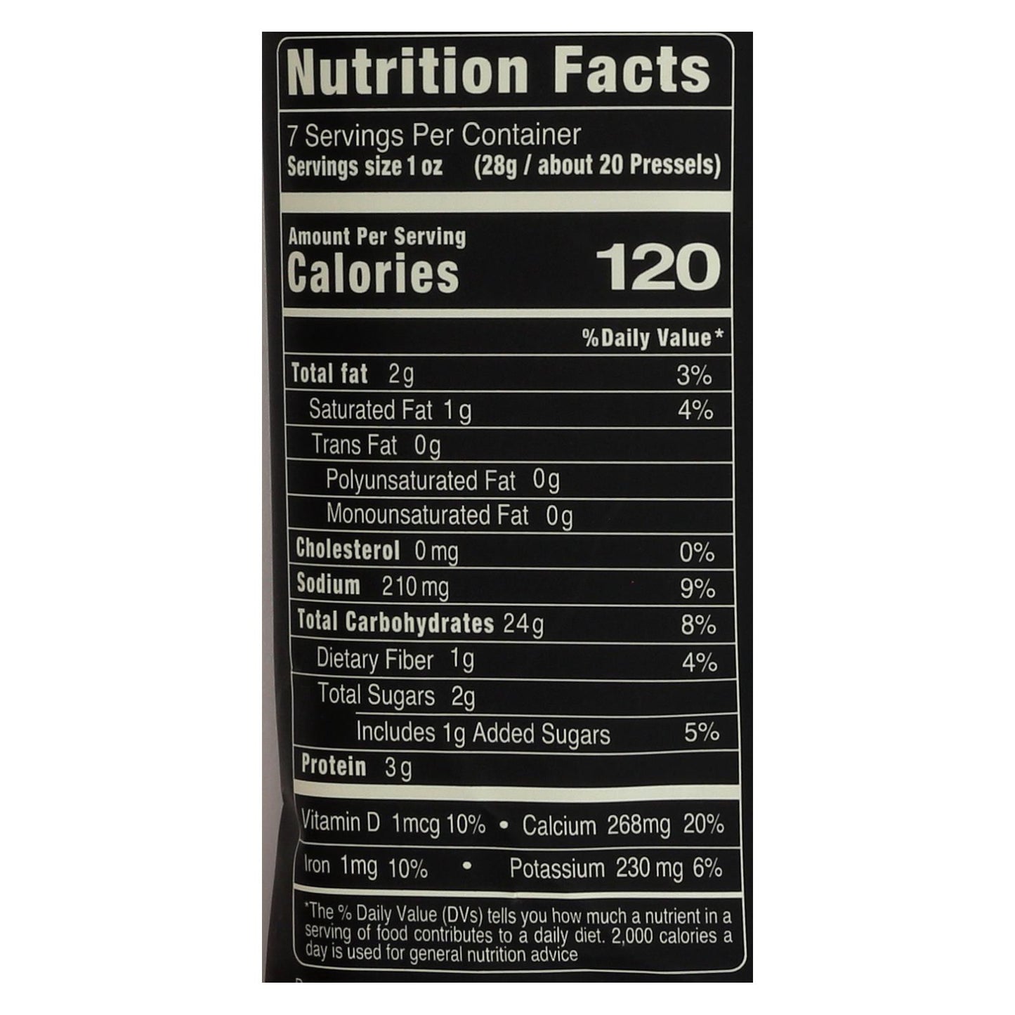 Chips de pretzel finos y crujientes de Pressel - Caja de 12 - 7,1 oz