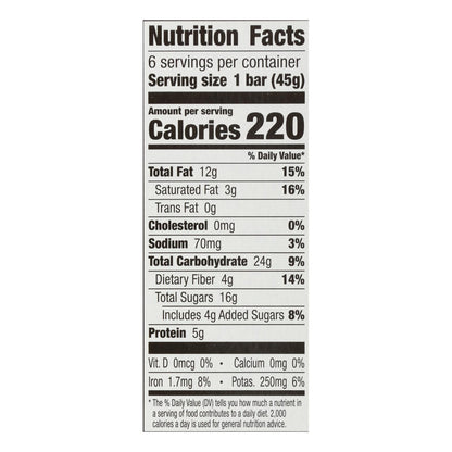 Larabar - Barra de mantequilla de maní con chispas de chocolate - Caja de 8-6/1.6 oz