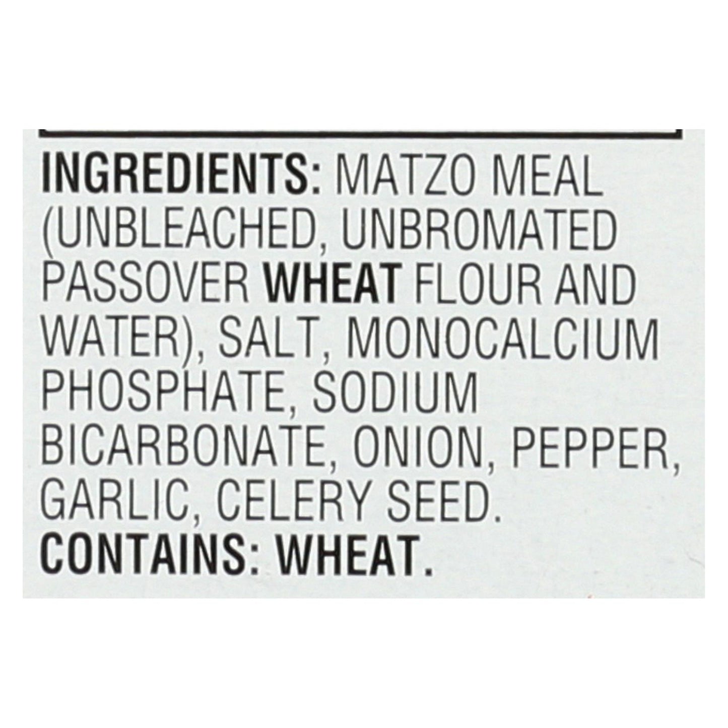 Manischewitz - 低钠无酵饼球混合物 - 12 个一箱 - 5 盎司。