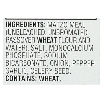 Manischewitz - 低钠无酵饼球混合物 - 12 个一箱 - 5 盎司。