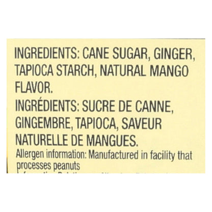 Chimes - Masticables de jengibre - Mango tropical - 1.5 oz - Caja de 12